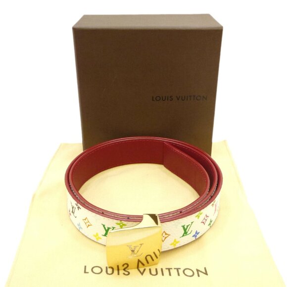 Auth LOUIS VUITTON Ceinture LV Cut 30mm Reversible 85 34 Belt M9682V #S407145 - Picture 1 of 16